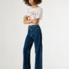 Jeans a vita alta e vestibilità dritta – Lexa