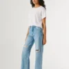 Jeans a vita alta e vestibilità dritta – Lexa