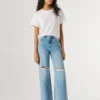 Jeans a vita alta e vestibilità dritta – Lexa