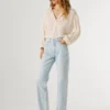 Jeans a vita alta e vestibilità dritta – Robyn