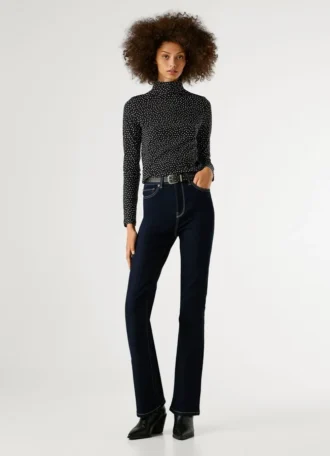 Jeans a vita alta e zampa – Dion
