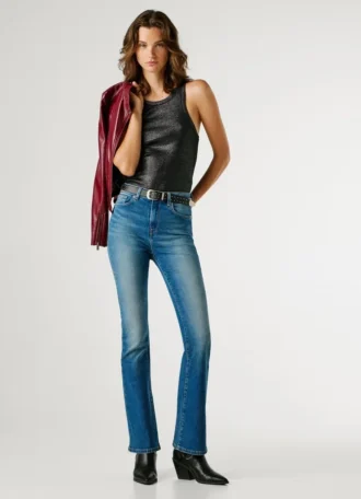Jeans a vita alta e zampa – Dion
