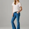Jeans a vita bassa e gamba svasata – Pimlico