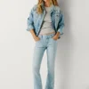 Jeans a vita bassa e gamba svasata – Pimlico