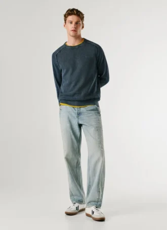 Jeans a vita bassa e vestibilità ampia – Helix