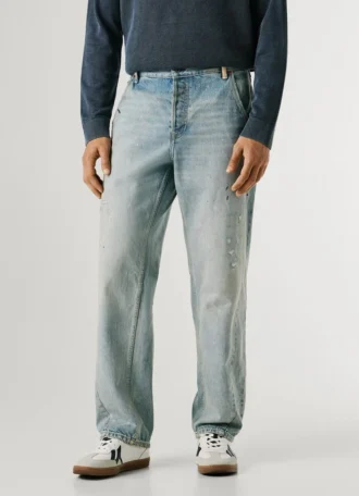 Jeans a vita bassa e vestibilità ampia – Helix