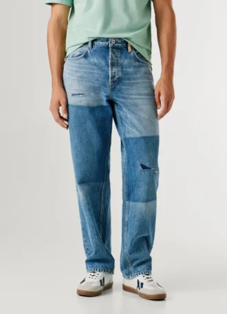 Jeans a vita bassa e vestibilità ampia – Helix