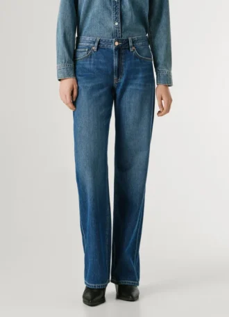 Jeans a vita bassa e vestibilità ampia – Nicky