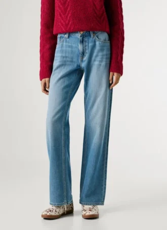 Jeans a vita bassa e vestibilità ampia – Nicky