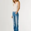 Jeans a vita bassa e vestibilità dritta – Venus