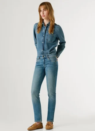 Jeans a vita bassa e vestibilità slim – Iconic Brooke