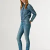 Jeans a vita bassa e vestibilità slim – Iconic Brooke
