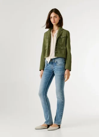 Jeans a vita bassa e vestibilità slim – Venus