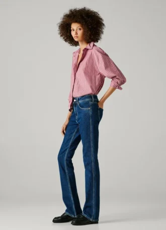 Jeans a vita media con taglio bootcut – Piper