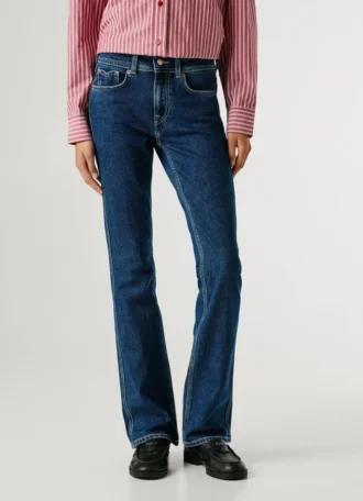 Jeans a vita media con taglio bootcut – Piper