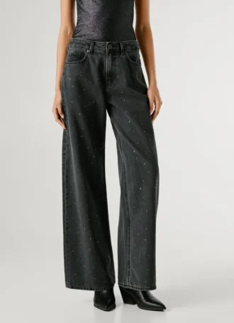 Jeans a vita media e gamba larga – Lina