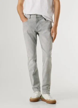 Jeans a vita media e vestibilità affusolata – Stanley
