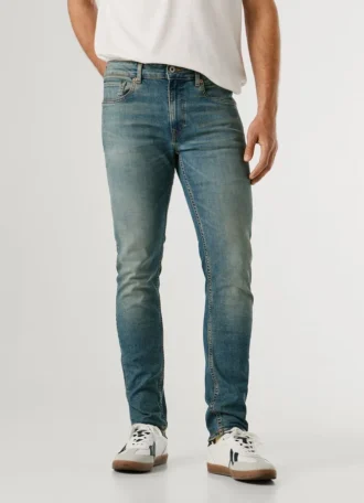 Jeans a vita media e vestibilità affusolata – Stanley
