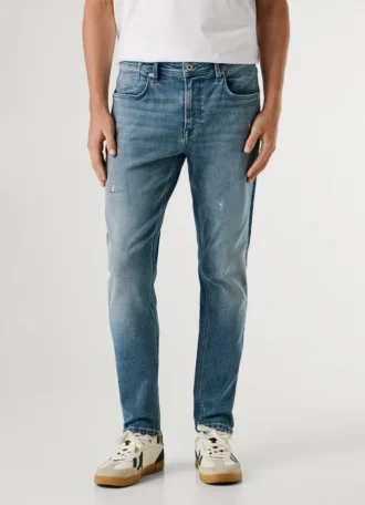 Jeans a vita media e vestibilità affusolata – Stanley