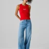 Jeans a vita media e vestibilità ampia Jeans a vita media e vestibilità ampia