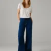 Jeans a vita media e vestibilità ampia – Eva