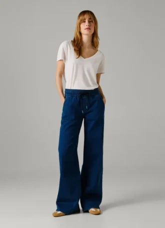 Jeans a vita media e vestibilità ampia – Eva