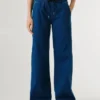 Jeans a vita media e vestibilità ampia – Eva