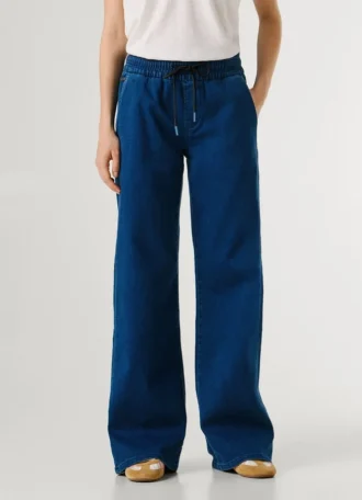Jeans a vita media e vestibilità ampia – Eva