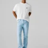 Jeans a vita media e vestibilità dritta