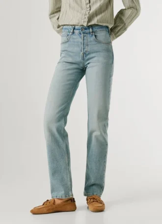 Jeans a vita media e vestibilità dritta – Arrow