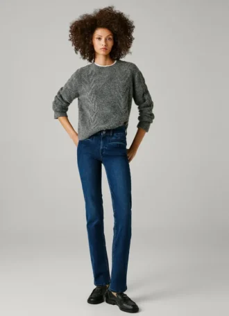 Jeans a vita media e vestibilità dritta – Beryl