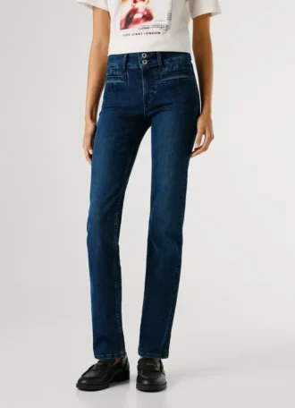 Jeans a vita media e vestibilità dritta – Beryl