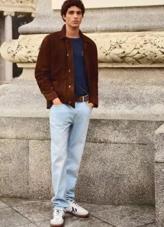 Jeans a vita media e vestibilità dritta – Byron