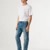 Jeans a vita media e vestibilità dritta – Byron