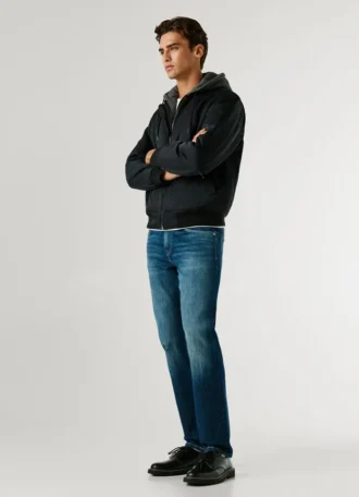 Jeans a vita media e vestibilità dritta – Cash