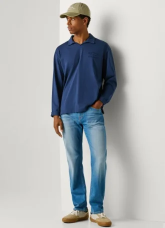 Jeans a vita media e vestibilità dritta – Cash