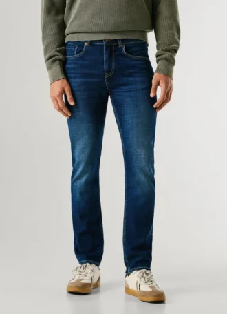 Jeans a vita media e vestibilità dritta – Cash