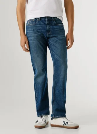 Jeans a vita media e vestibilità dritta – Cash