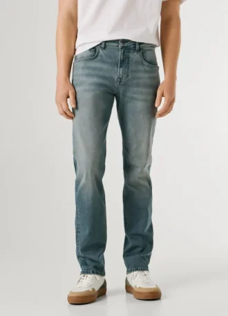 Jeans a vita media e vestibilità dritta – Cash