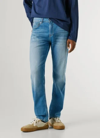 Jeans a vita media e vestibilità dritta – Cash
