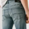 Jeans a vita media e vestibilità dritta – Cash