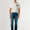 Jeans a vita media e vestibilità dritta – Cash