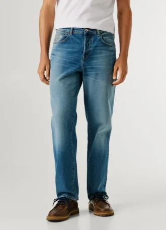Jeans a vita media e vestibilità dritta – Dalston