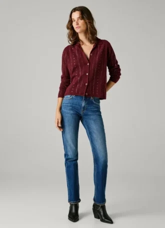 Jeans a vita media e vestibilità dritta – Mary