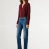 Jeans a vita media e vestibilità dritta – Mary