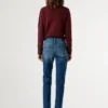 Jeans a vita media e vestibilità dritta – Mary