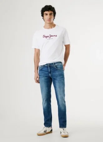 Jeans a vita media e vestibilità regolare – Stanley