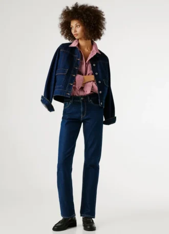 Jeans slim fit a vita media – Grace
