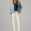 Jeans slim fit a vita media – Grace