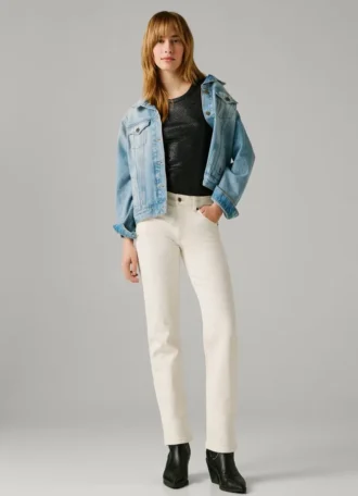 Jeans slim fit a vita media – Grace